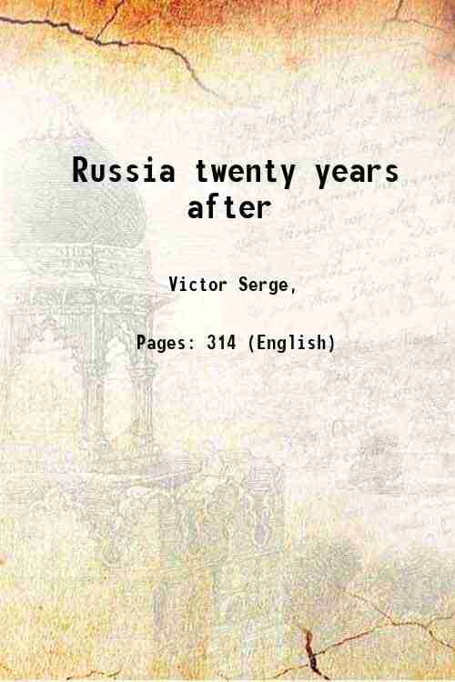     			Russia twenty years after 1937