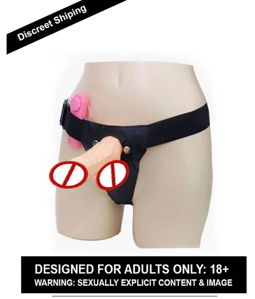 SEX TANTRA 7 Inch Strap On Artificial Solid Penis Dildo With Belt Sex Toy For Women