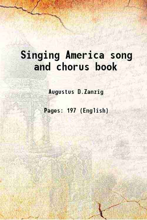     			Singing America song and chorus book 1941