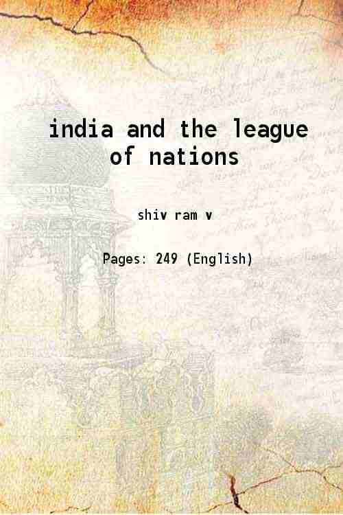     			india and the league of nations 1932