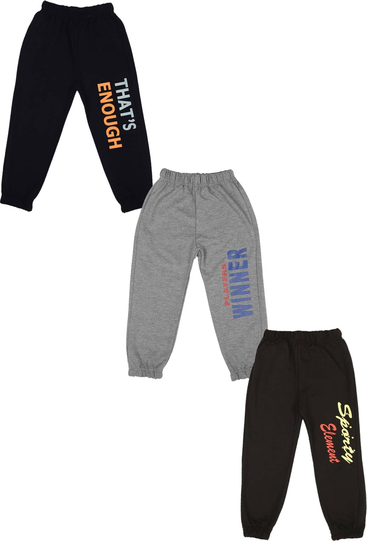     			Cremlin Clothing Pack of 3 Boys Cotton Blend Trackpant ( Multi )