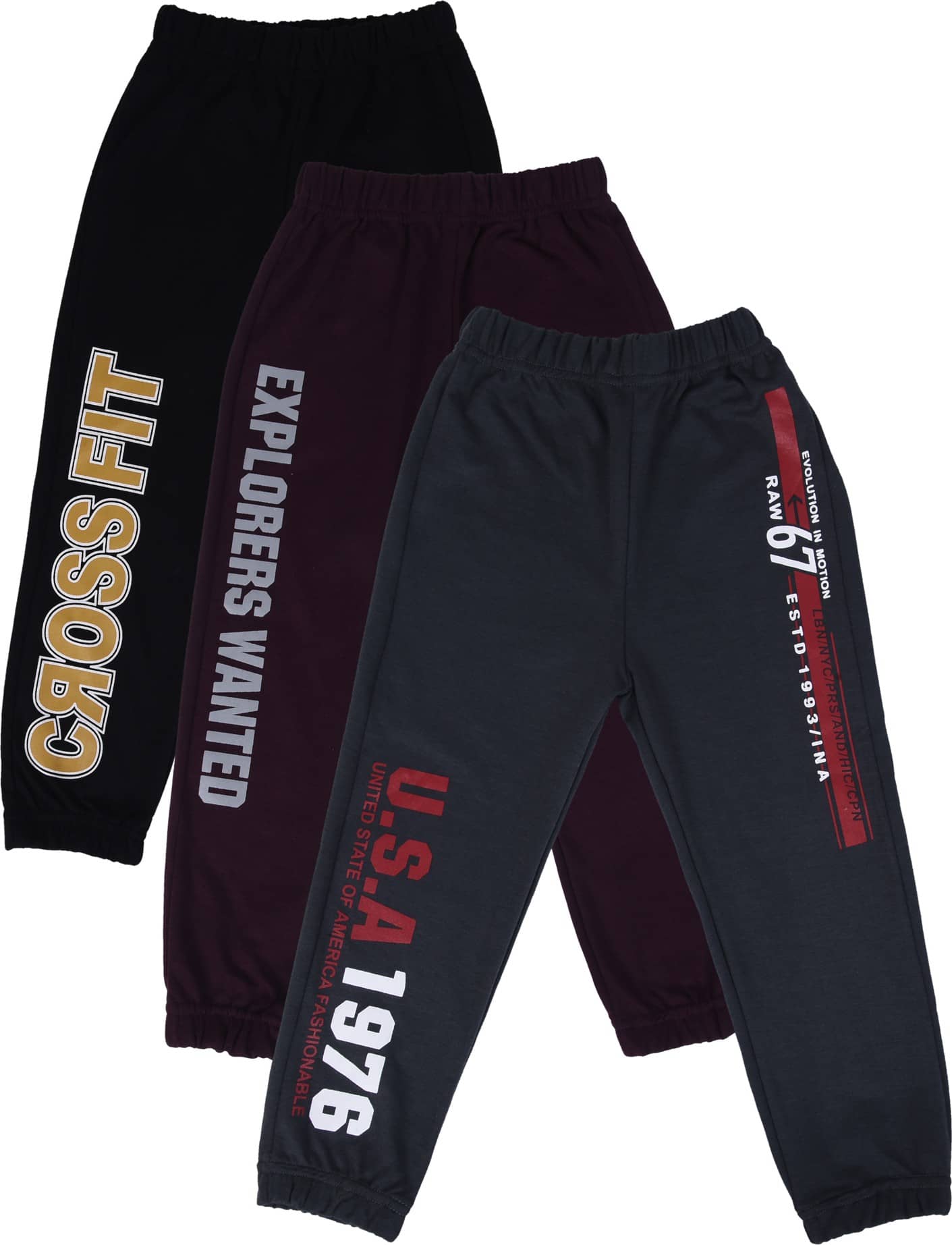 Cremlin Clothing Pack of 1 Boys Cotton Blend Trackpant ( Multi ) - Track Pants | Buy online on ZillyBuy
