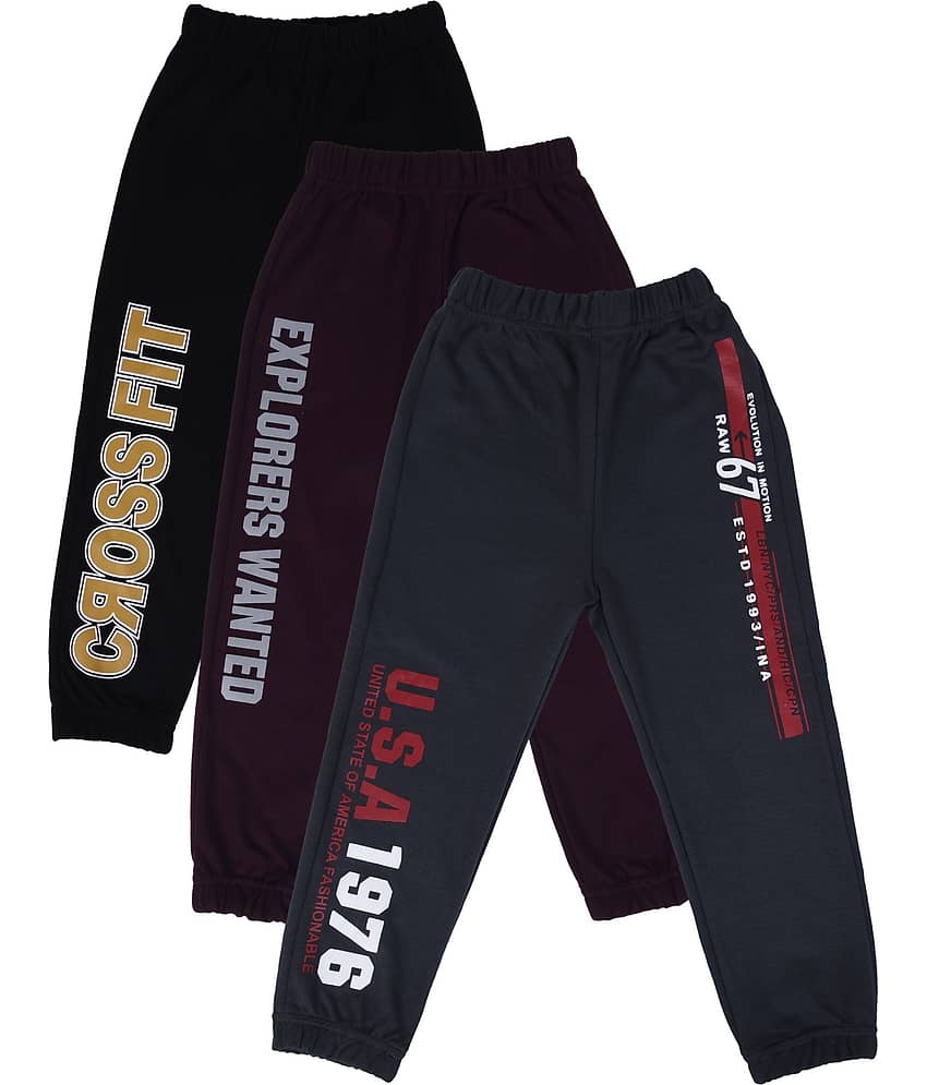 Cremlin Clothing Pack of 1 Boys Cotton Blend Trackpant ( Multi ) - Track Pants | Buy online on ZillyBuy