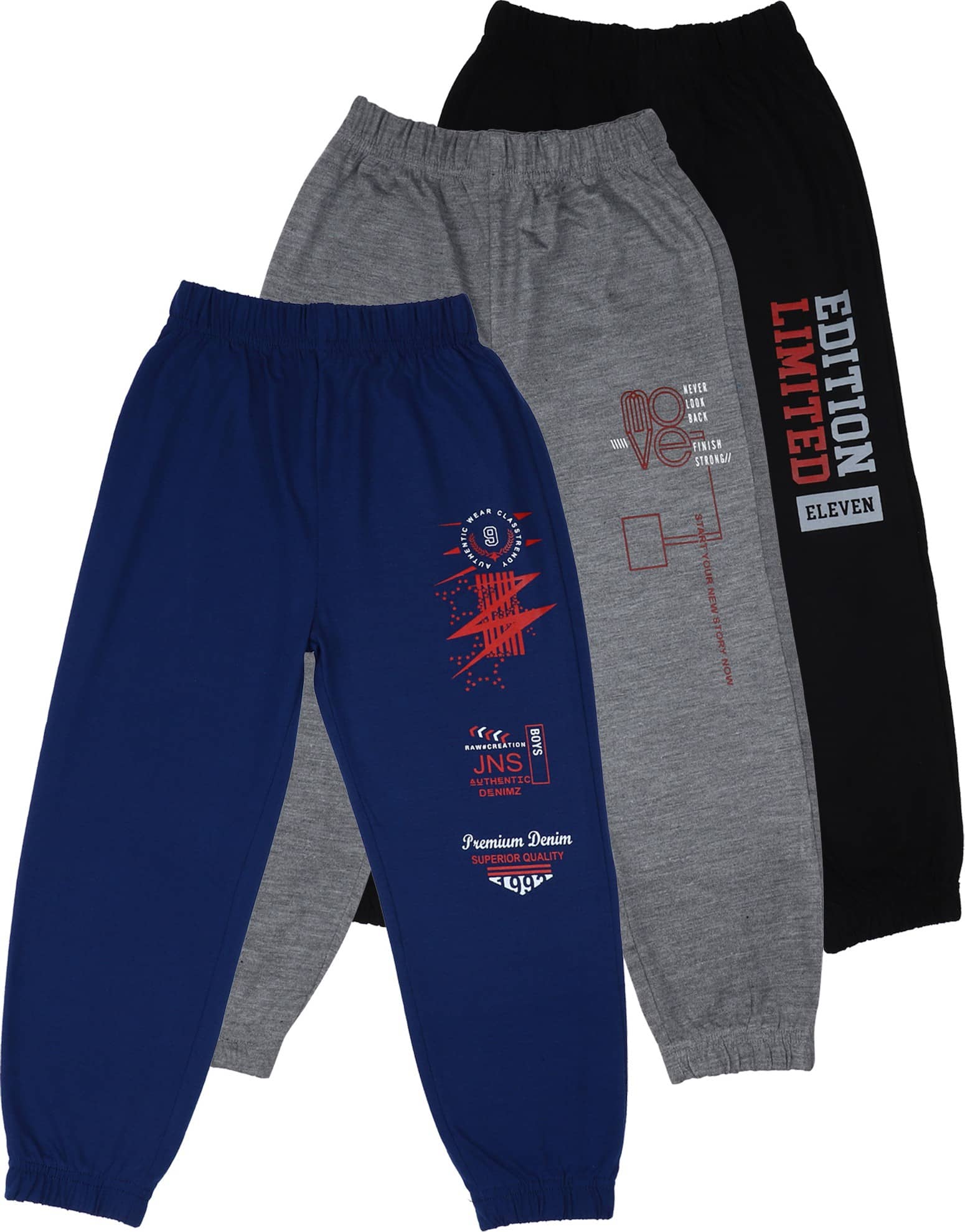 Cremlin Clothing - Multi Cotton Blend Boys Trackpant ( Pack of 3 ) - Track Pants | Buy online on ZillyBuy