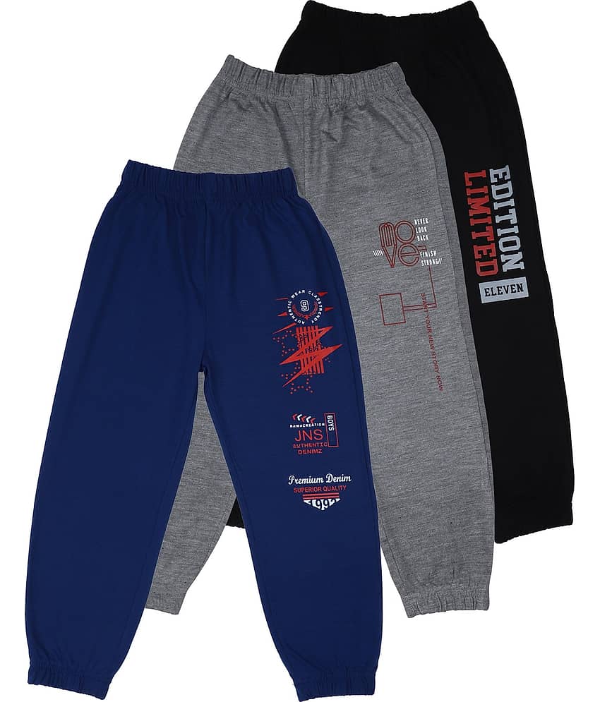 Cremlin Clothing - Multi Cotton Blend Boys Trackpant ( Pack of 3 ) - Track Pants | Buy online on ZillyBuy
