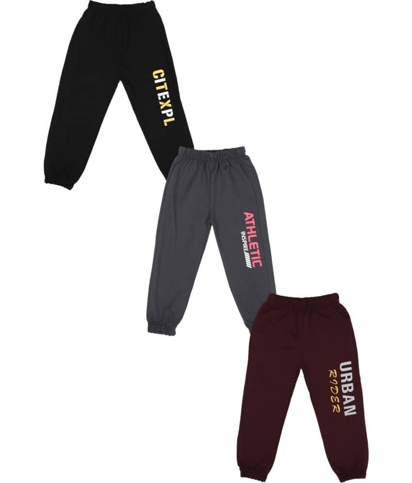 Cremlin Clothing Pack of 3 Boys Cotton Blend Trackpant ( Multi ) - Track Pants | Buy online on ZillyBuy