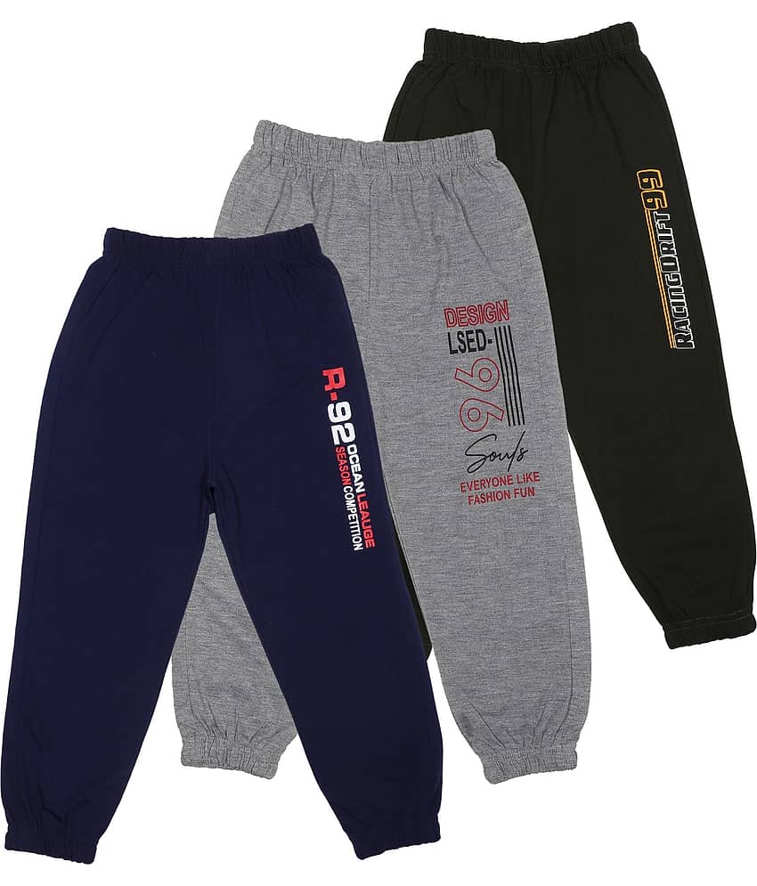 Cremlin Clothing - Multi Cotton Blend Boys Trackpant ( Pack of 3 ) - Track Pants | Buy online on ZillyBuy