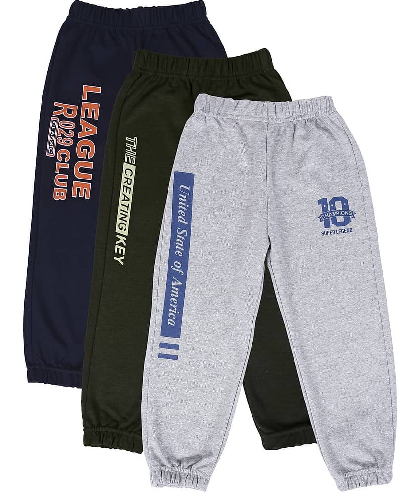 Cremlin Clothing Pack of 1 Boys Cotton Blend Trackpant ( Multi ) - Track Pants | Buy online on ZillyBuy