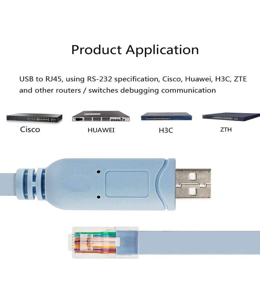 Cavo console da USB a RJ45 con chip FTDI, cavo console USB compatibile