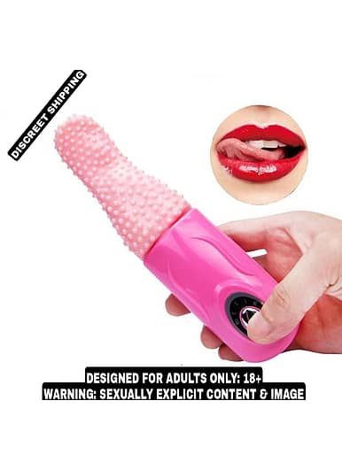 rouge a levre vibromasseur Dual Stimulation Vibrator With Licking Tongue And Realistic Dildo. 283905