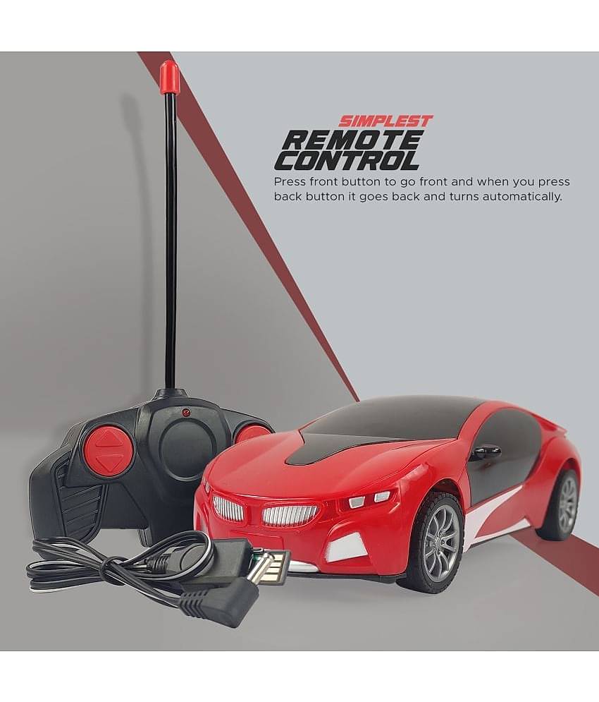 NHR - Red Plastic Car ( Pack of 1 )