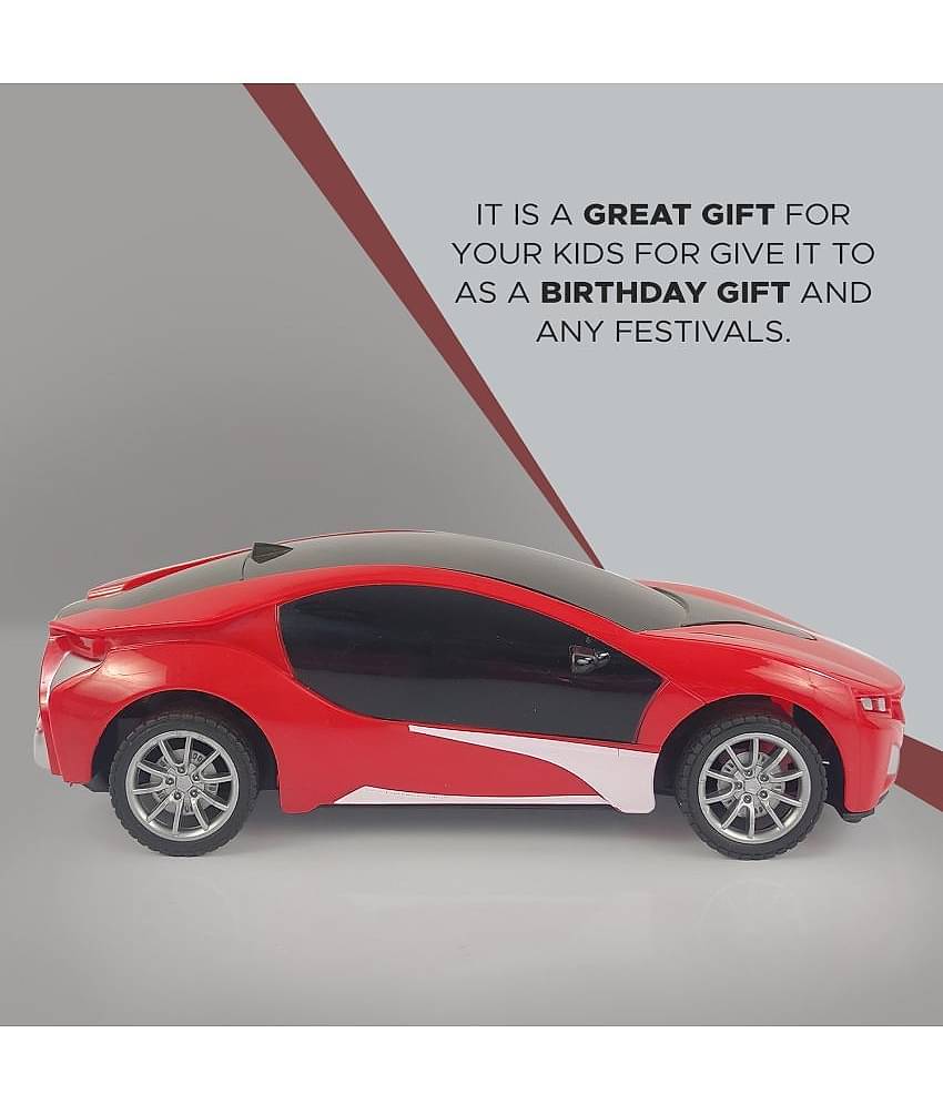 NHR - Red Plastic Car ( Pack of 1 )