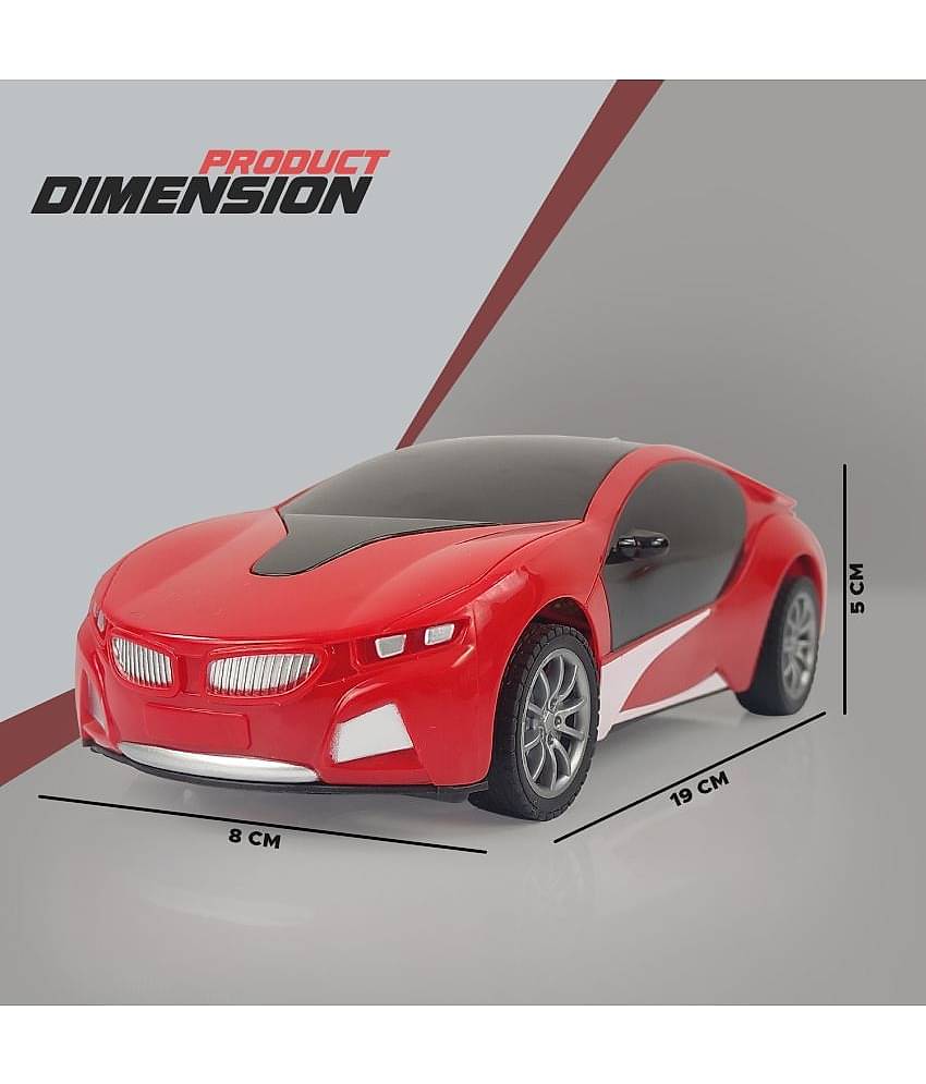 NHR - Red Plastic Car ( Pack of 1 )