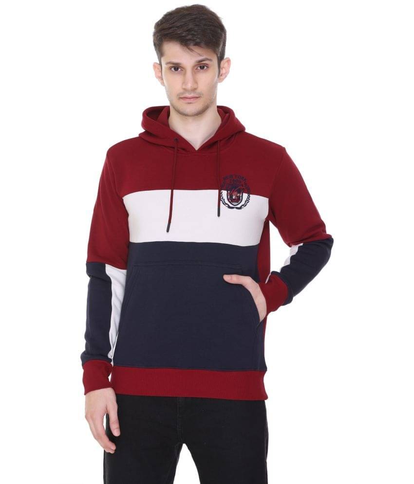 RF RAVES - Maroon Fleece Regular Fit Men's Sweatshirt ( Pack of 1 ) RF RAVES - Maroon Fleece Regular Fit Men's Sweatshirt ( Pack of 1 )
