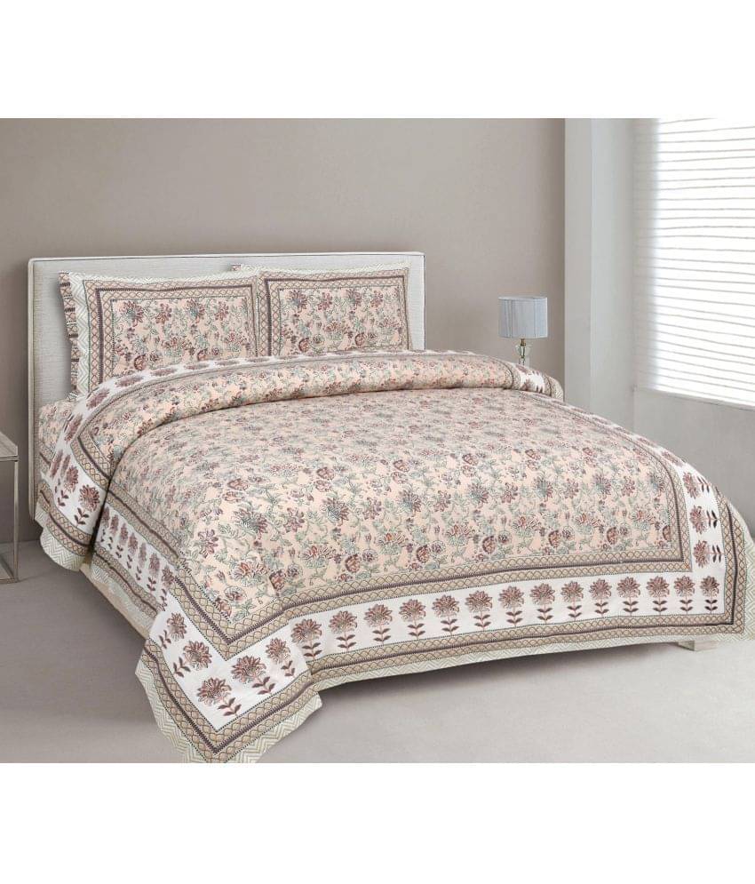     			Uniqchoice Cotton King Bedsheet ( Brown )