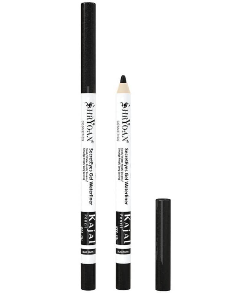 shryoan - Black Natural Kajal 1 g Pencil ( Pack of 1 ) - Makeup - Eyes | Buy online on ZillyBuy