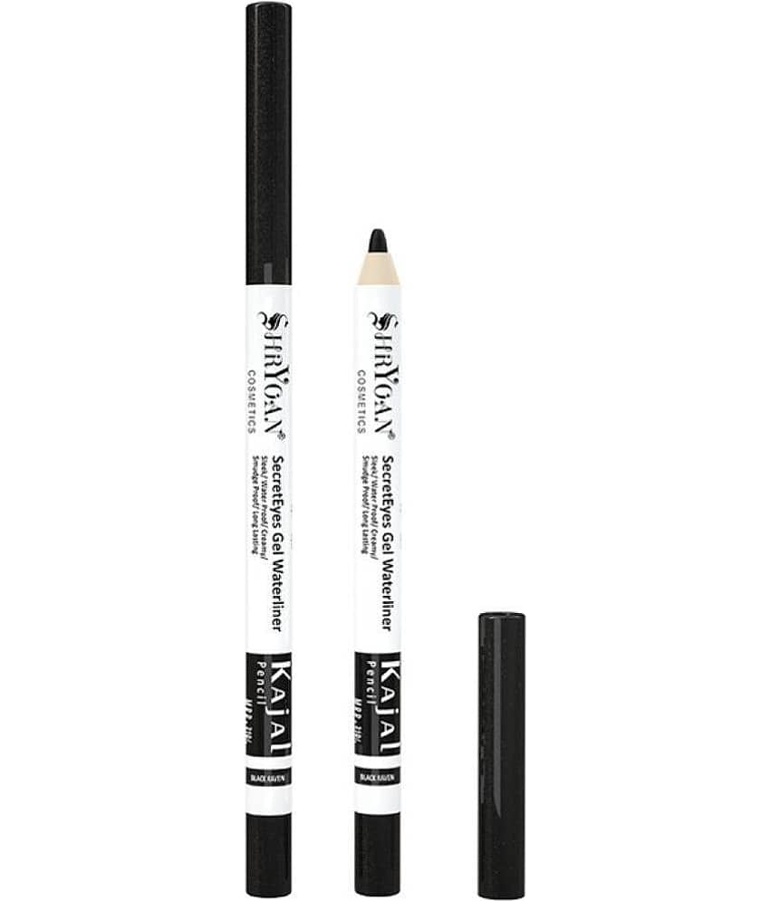 shryoan - Black Natural Kajal 1 g Pencil ( Pack of 1 ) - Makeup - Eyes | Buy online on ZillyBuy