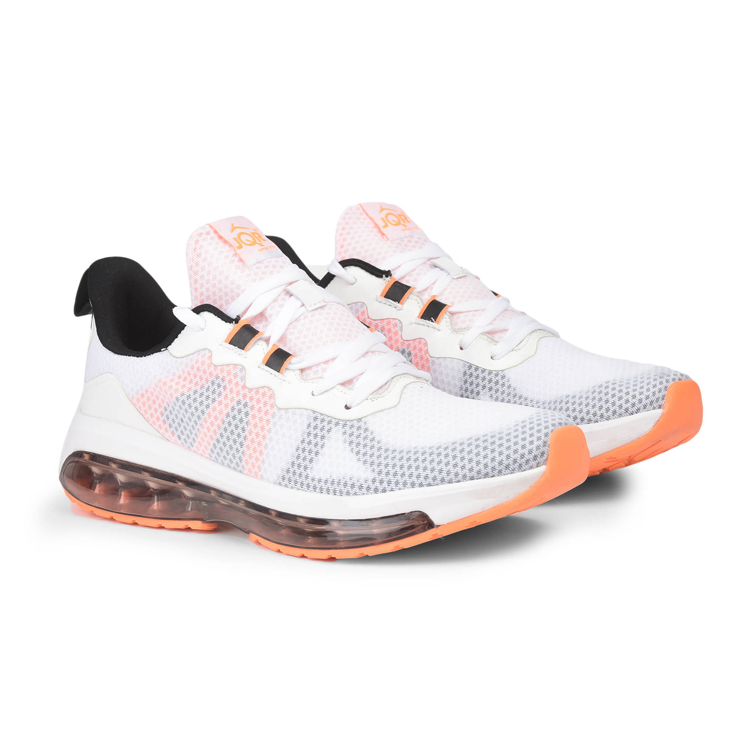 JQR - PREMIUM White Men's Sports Running Shoes     			JQR - PREMIUM White Men's Sports Running Shoes