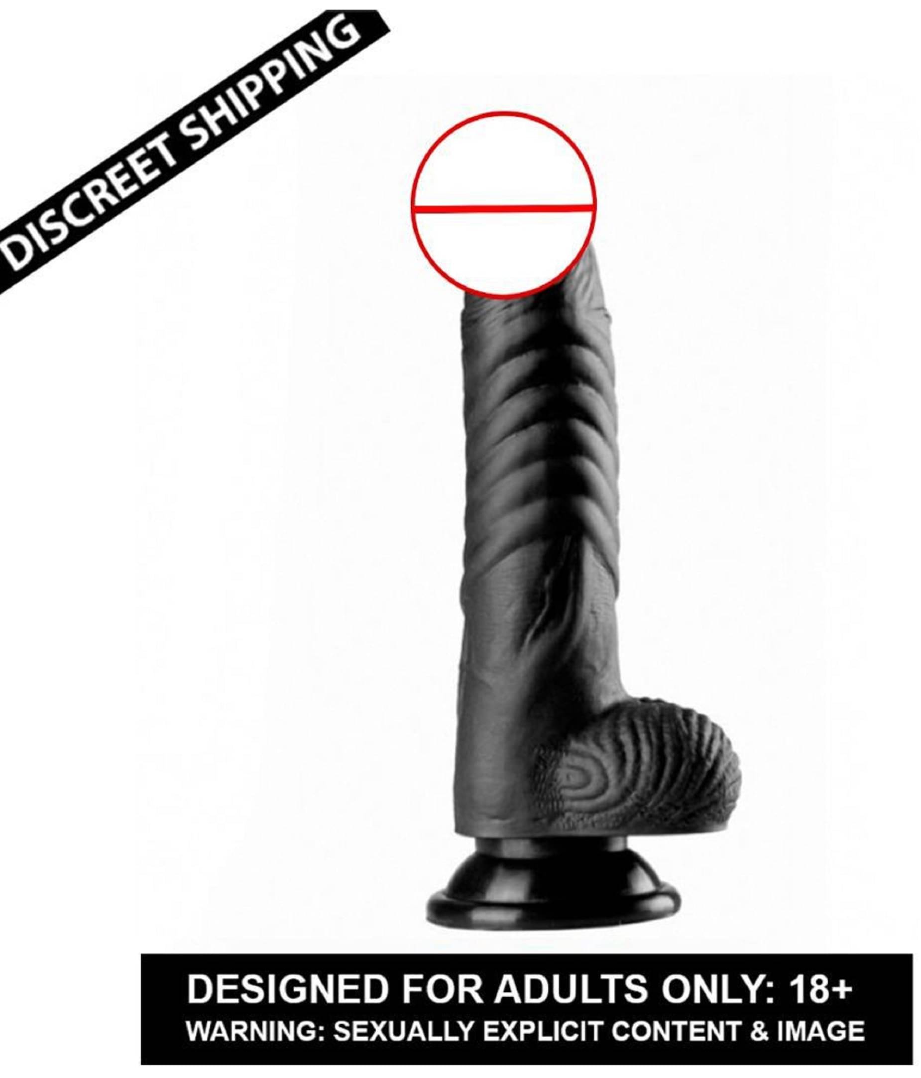     			KnightRiders Long Boy Black Skin Dildo with suction Base for Beginner Random color Dong Dildo