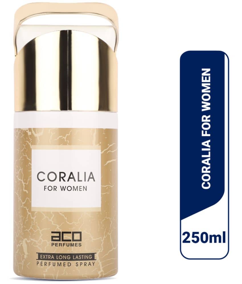 aco perfumes - Coralia Deodorant, Long Lasting Fragranc Perfume Body Spray for Women 250 ml ( Pack of 1 )