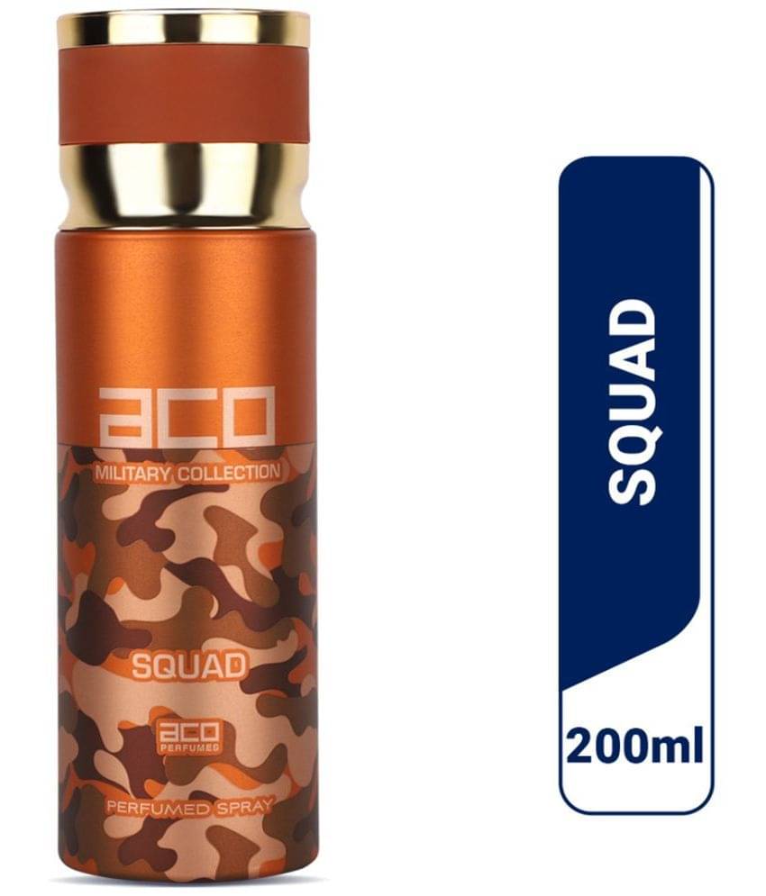     			aco perfumes - Squad Deodorant, Long Lasting Fragrance Perfume Body Spray for Men 200 ml ( Pack of 1 )