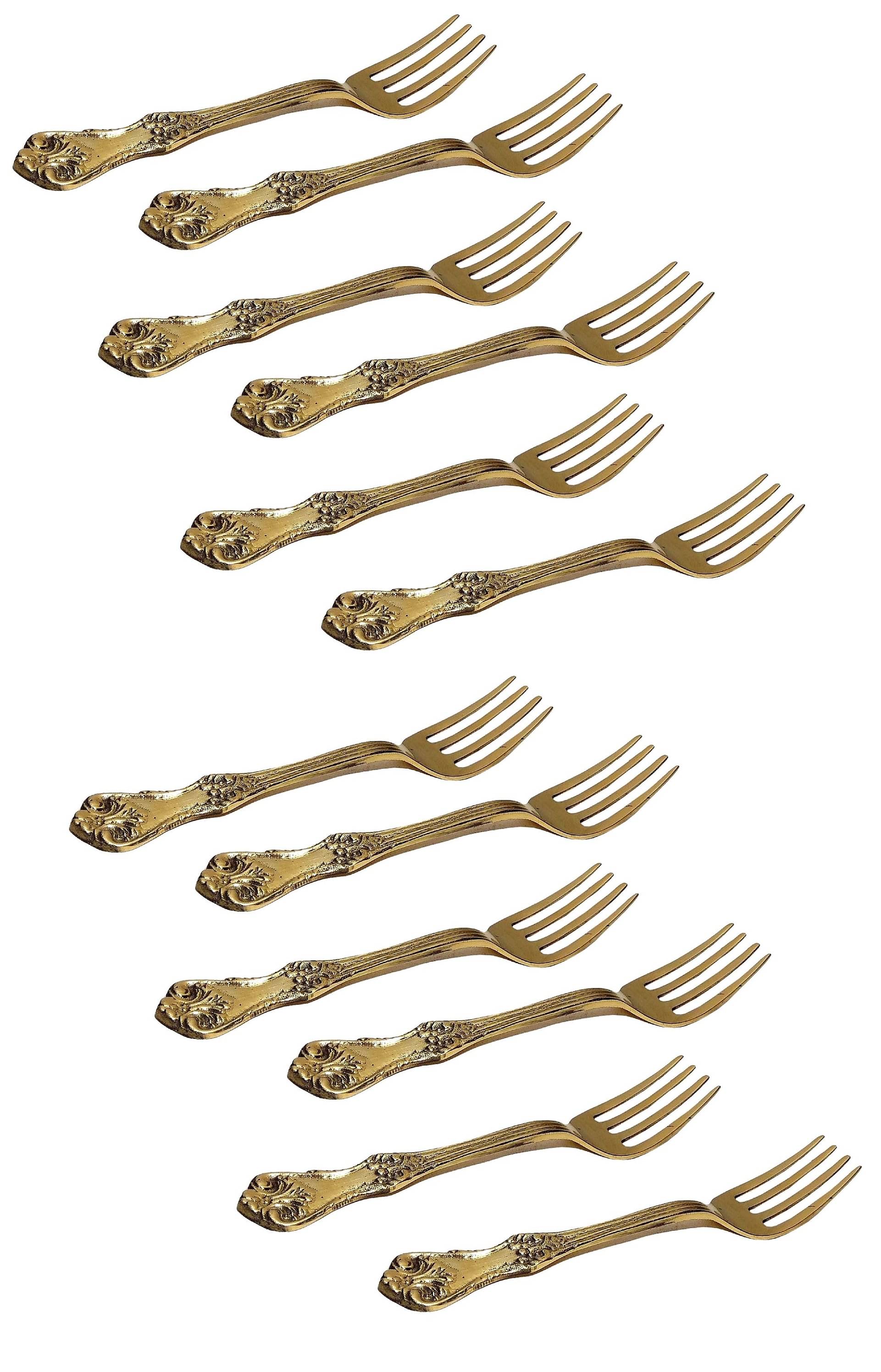     			A & H ENTERPRISES - Brass Brass Table Fork ( Pack of 12 )