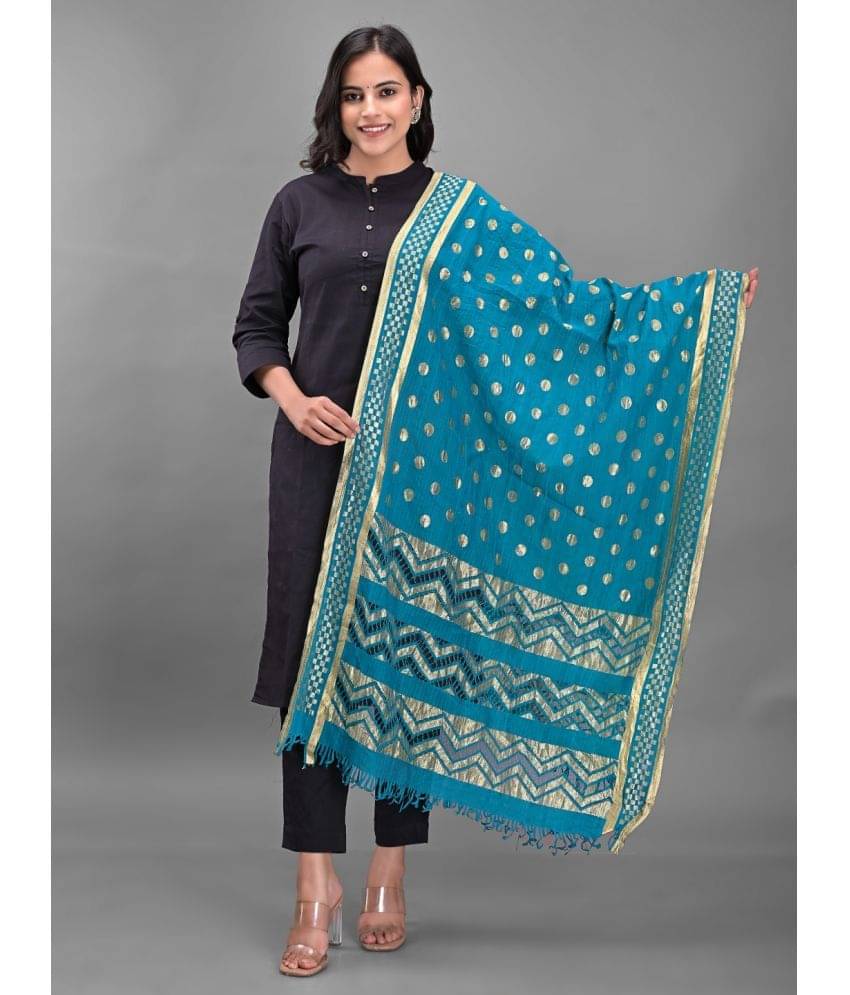     			Apratim - Green Silk Women's Dupatta - ( Pack of 1 )
