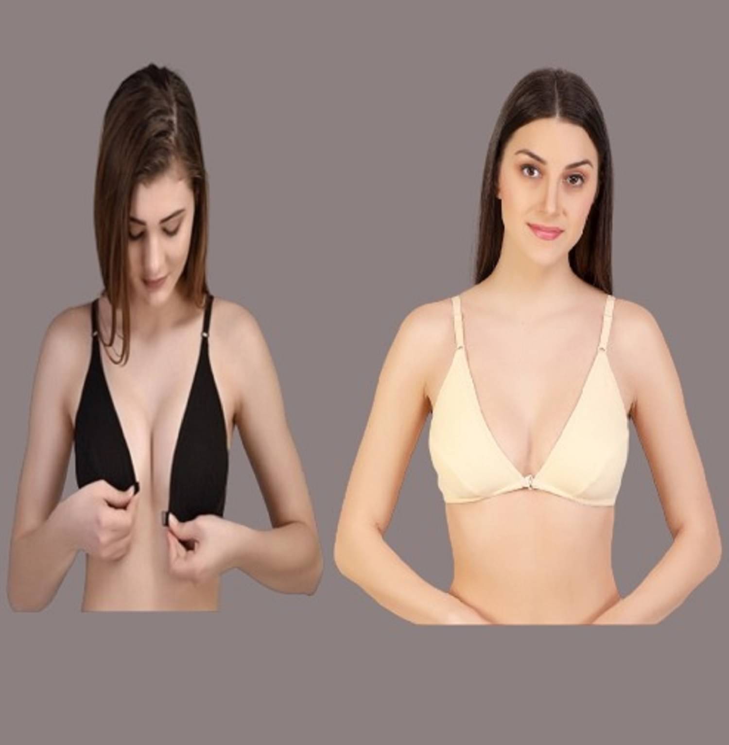     			Desiprime Pack of 2 Cotton Non Padded Women's Everyday Bra ( Multicolor )