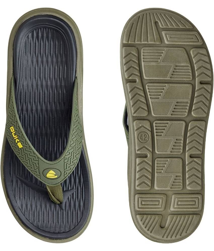 Duke - Olive Men's Thong Flip Flop