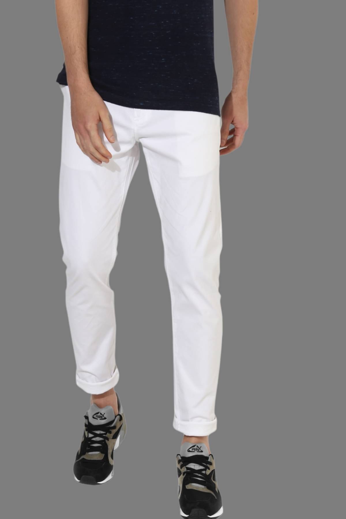     			HALOGEN White Regular Chinos ( Pack of 1 )