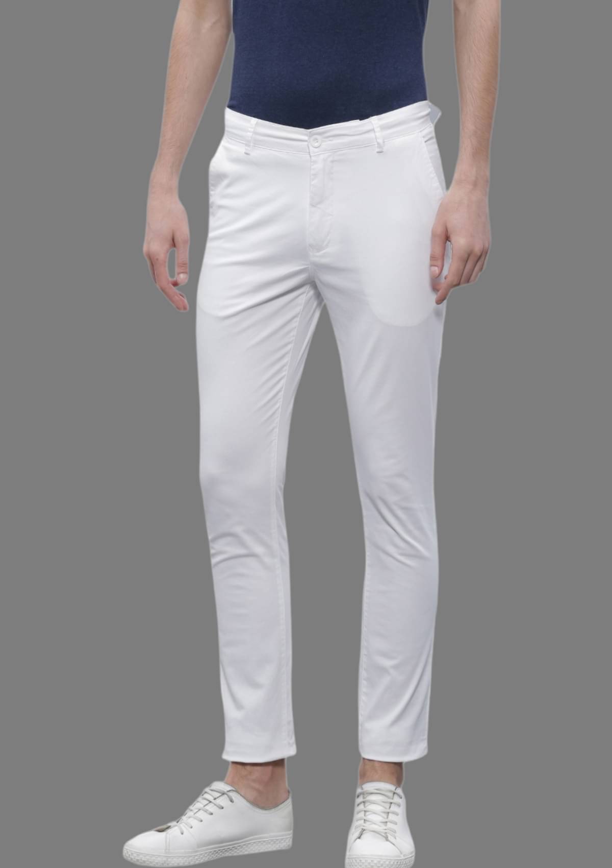     			HALOGEN White Regular Chinos ( Pack of 1 )