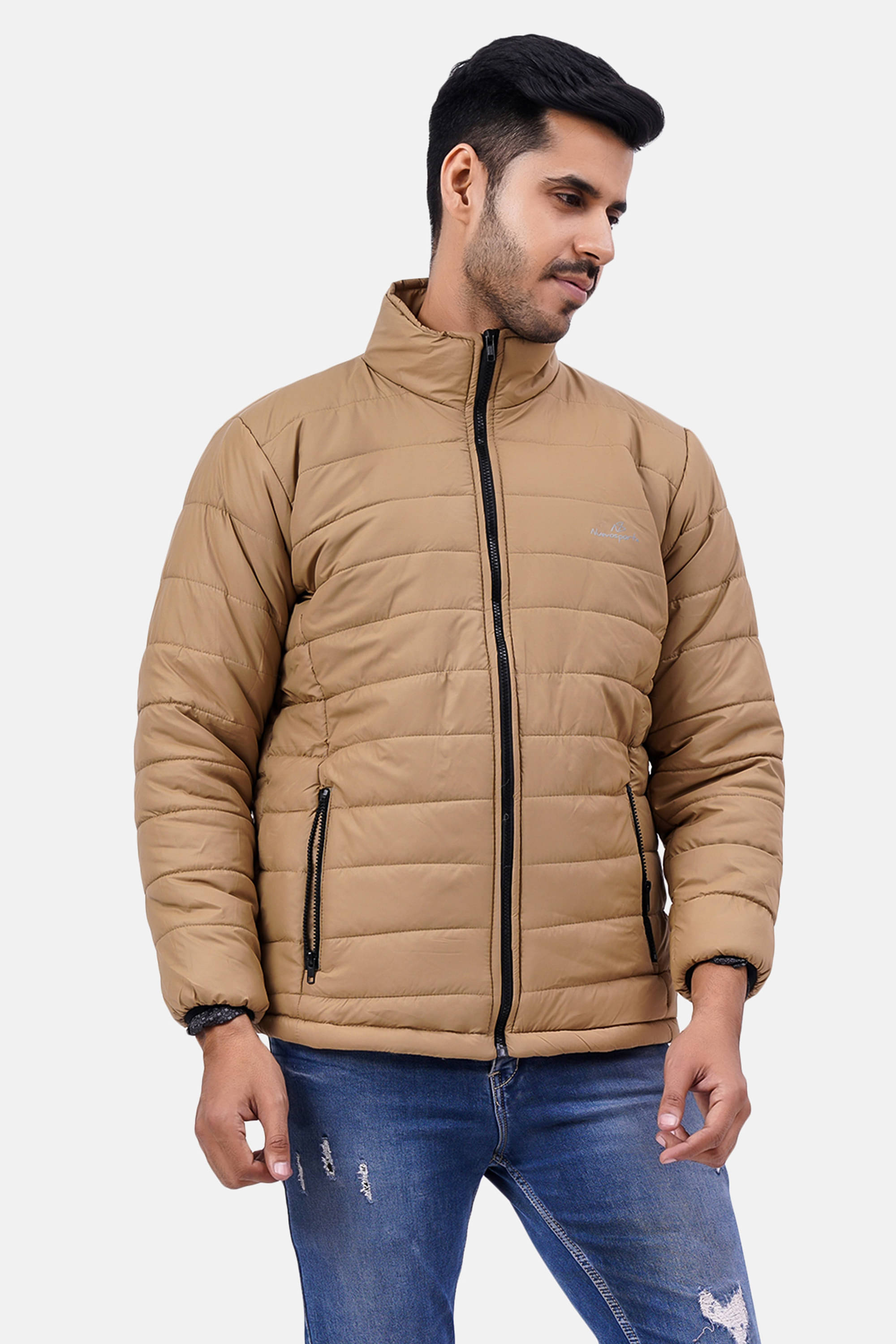 NUEVOSPORTA - Beige Polyester Regular Fit Men's Puffer Jacket ( Pack of 1 ) NUEVOSPORTA - Beige Polyester Regular Fit Men's Puffer Jacket ( Pack of 1 )