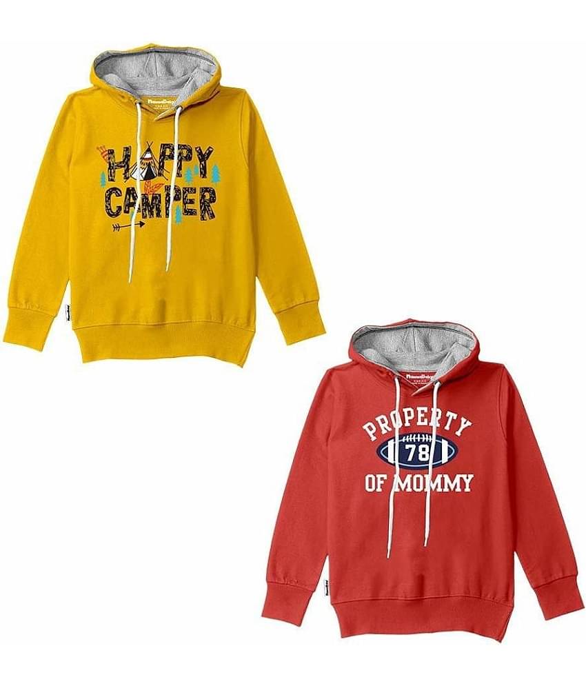 NammaBaby Pack of 2 Boys Cotton Blend Sweatshirt ( Multi Color )