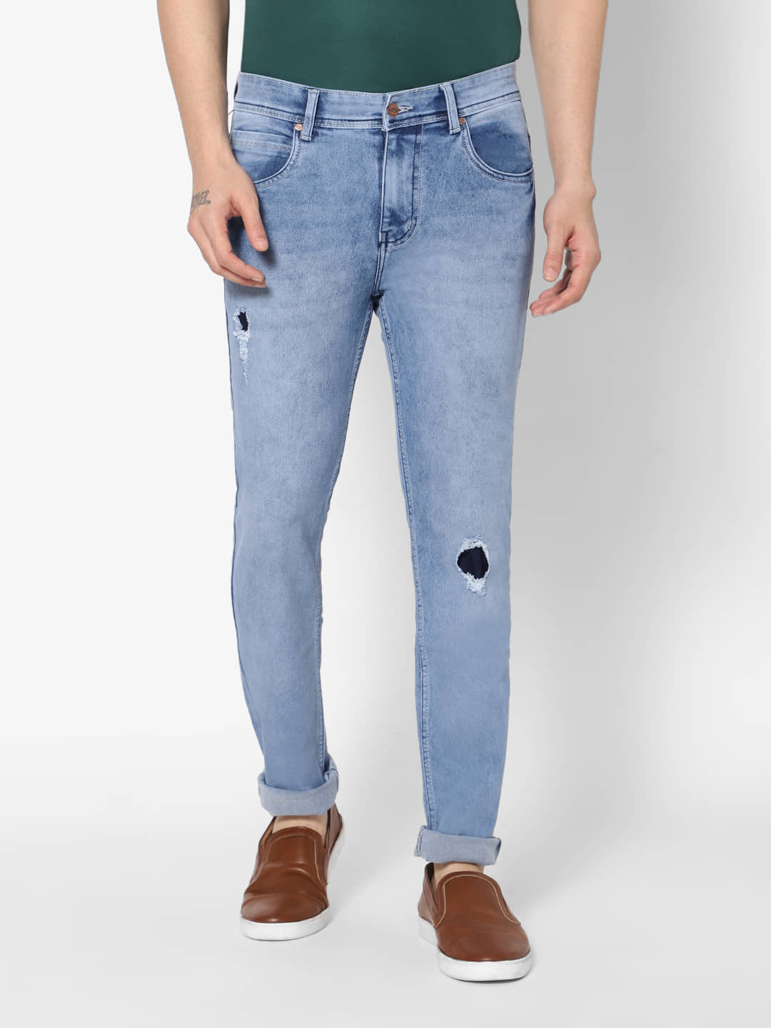 RACMAX - Blue Cotton Blend Slim Fit Men's Jeans ( Pack of 1 ) - Jeans | Buy online on ZillyBuy