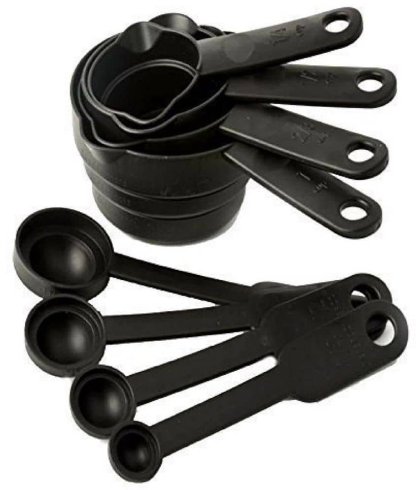 SRL Kitchen Product - Black Virgin Plastic 8 ( Set of 8 )