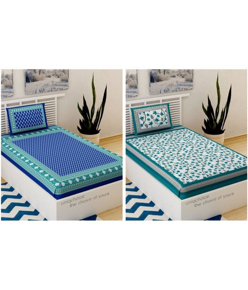    			Uniqchoice Cotton Single Bedsheet ( Multicolor )