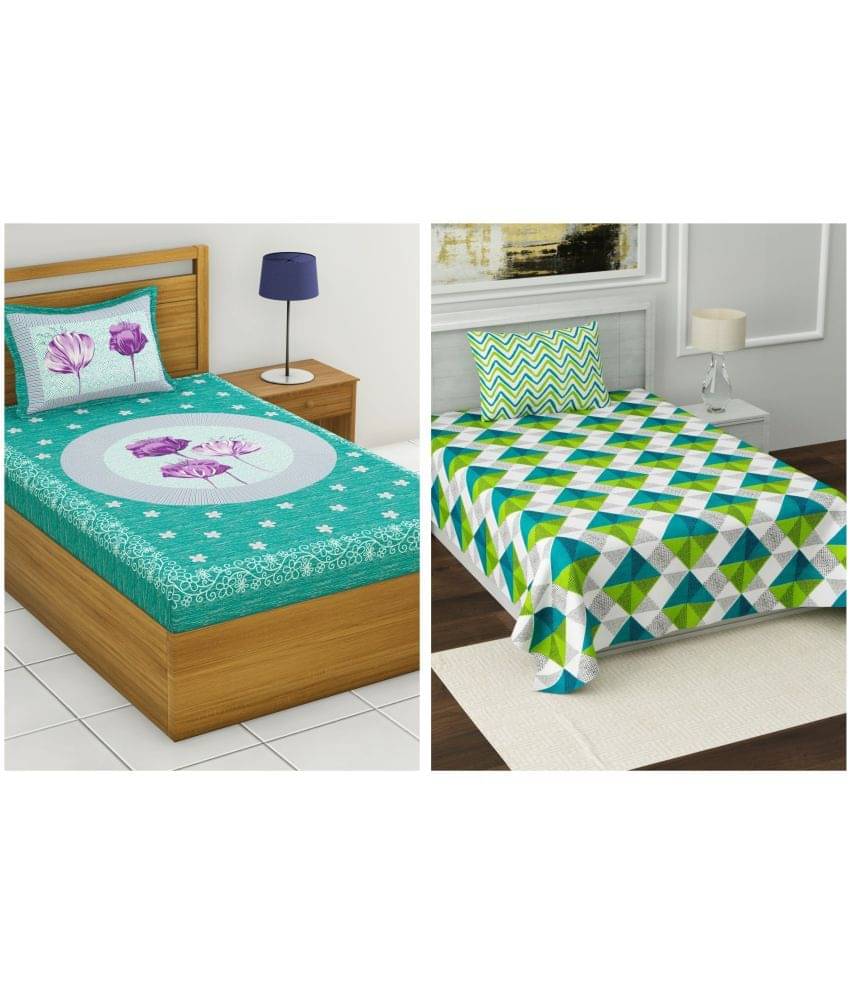Uniqchoice Cotton Single Bedsheet ( Multicolor ) Uniqchoice Cotton Single Bedsheet ( Multicolor )
