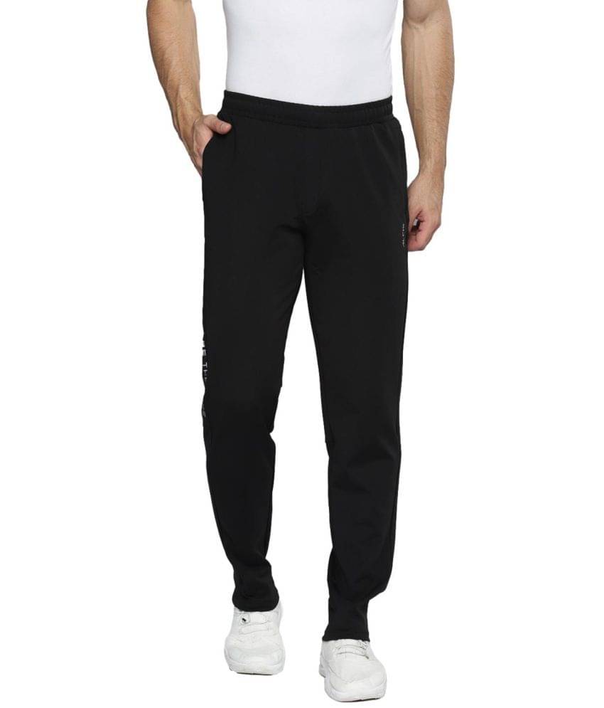 Alcis - Black Polyester Men's Sports Trackpants ( Pack of 1 ) Alcis - Black Polyester Men's Sports Trackpants ( Pack of 1 )