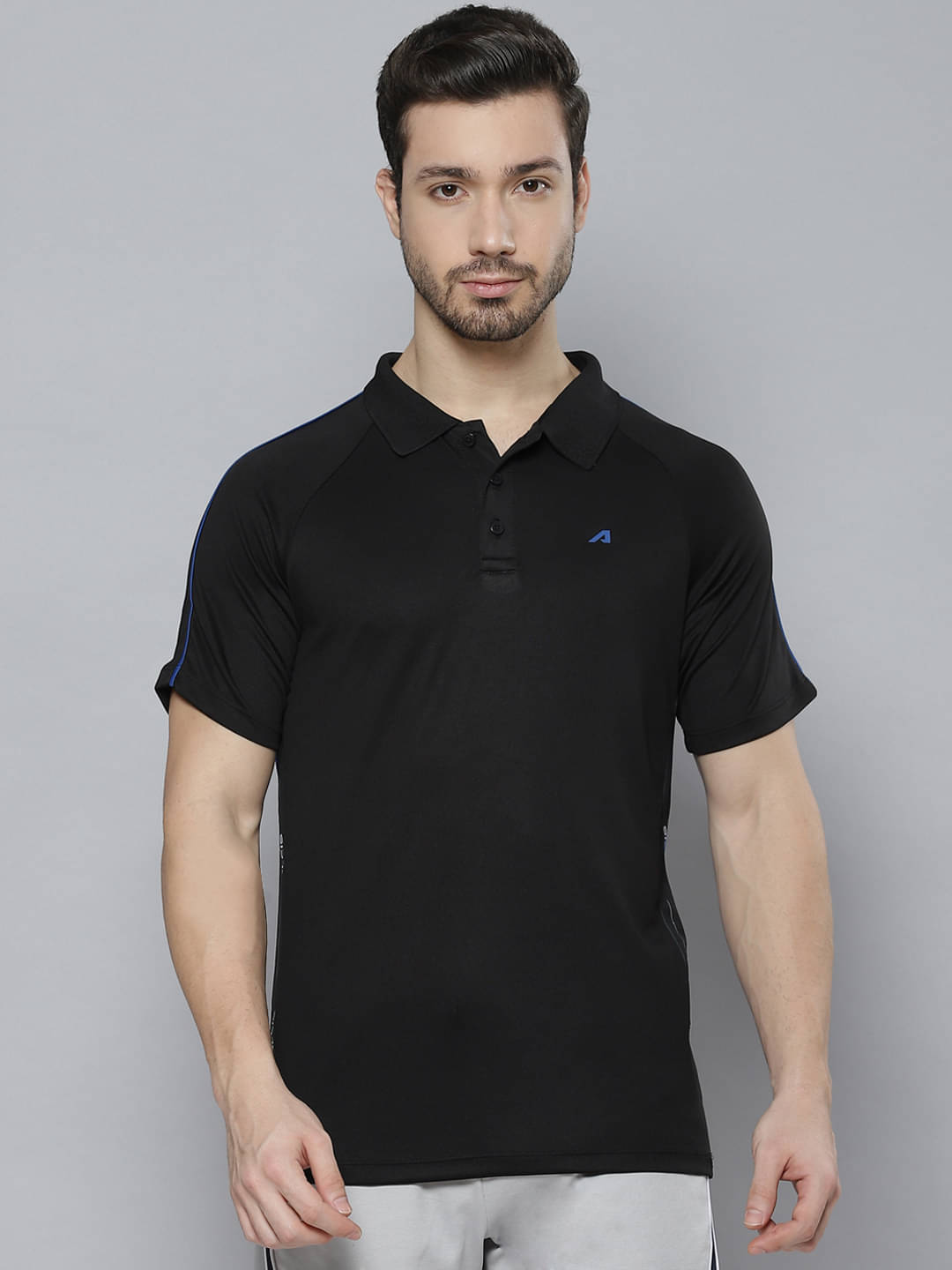 Alcis - Black Polyester Regular Fit Men's Sports Polo T-Shirt ( Pack of 1 )     			Alcis - Black Polyester Regular Fit Men's Sports Polo T-Shirt ( Pack of 1 )