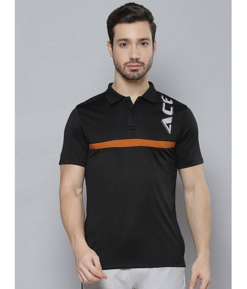 Alcis - Black Polyester Regular Fit Men's Sports Polo T-Shirt ( Pack of 1 ) Alcis - Black Polyester Regular Fit Men's Sports Polo T-Shirt ( Pack of 1 )