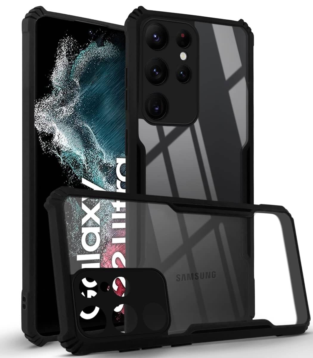 BEING STYLISH - Black Silicon Plain Cases Compatible For Samsung Galaxy S22 Ultra ( Pack of 1 )     			BEING STYLISH - Black Silicon Plain Cases Compatible For Samsung Galaxy S22 Ultra ( Pack of 1 )