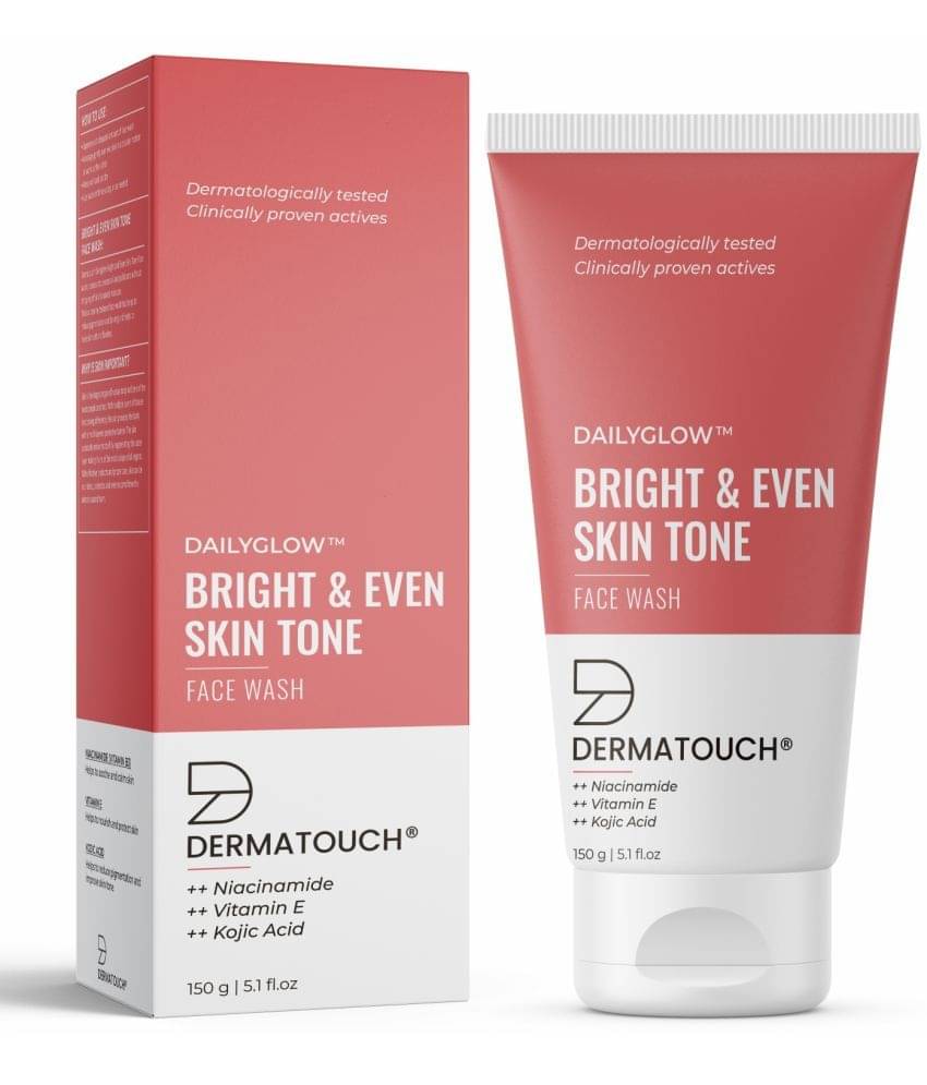     			Dermatouch Bright & Even Tone Face Wash with Niacinamide, Vitamin E and Kojic Acid 150gm