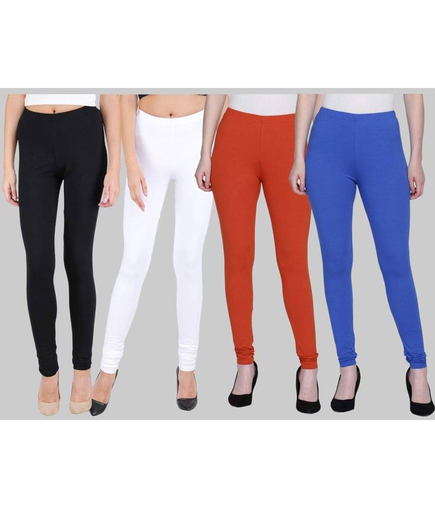     			FnMe - Multicolor Cotton Women's Leggings ( Pack of 4 )