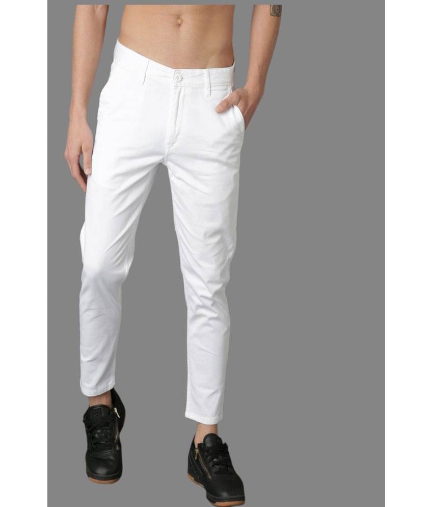     			HALOGEN White Regular Chinos ( Pack of 1 )