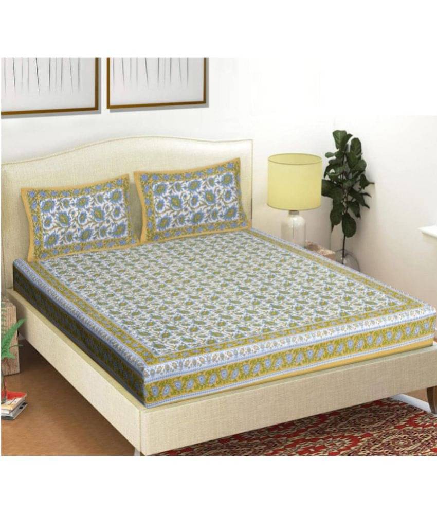 Frionkandy Cotton Double Bedsheet ( Brown ) Frionkandy Cotton Double Bedsheet ( Brown )