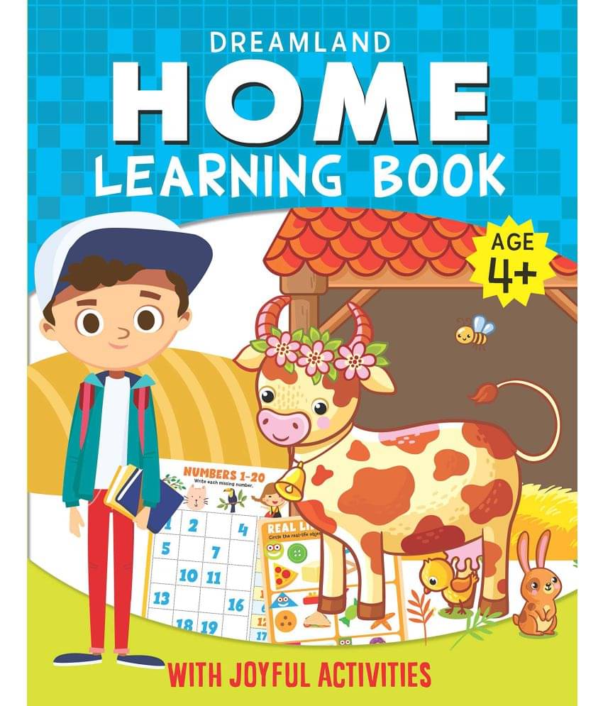     			Home Learning Book With Joyful Activities - 4+ : Interactive & Activity  Children Book by Dreamland Publications 9789387177154