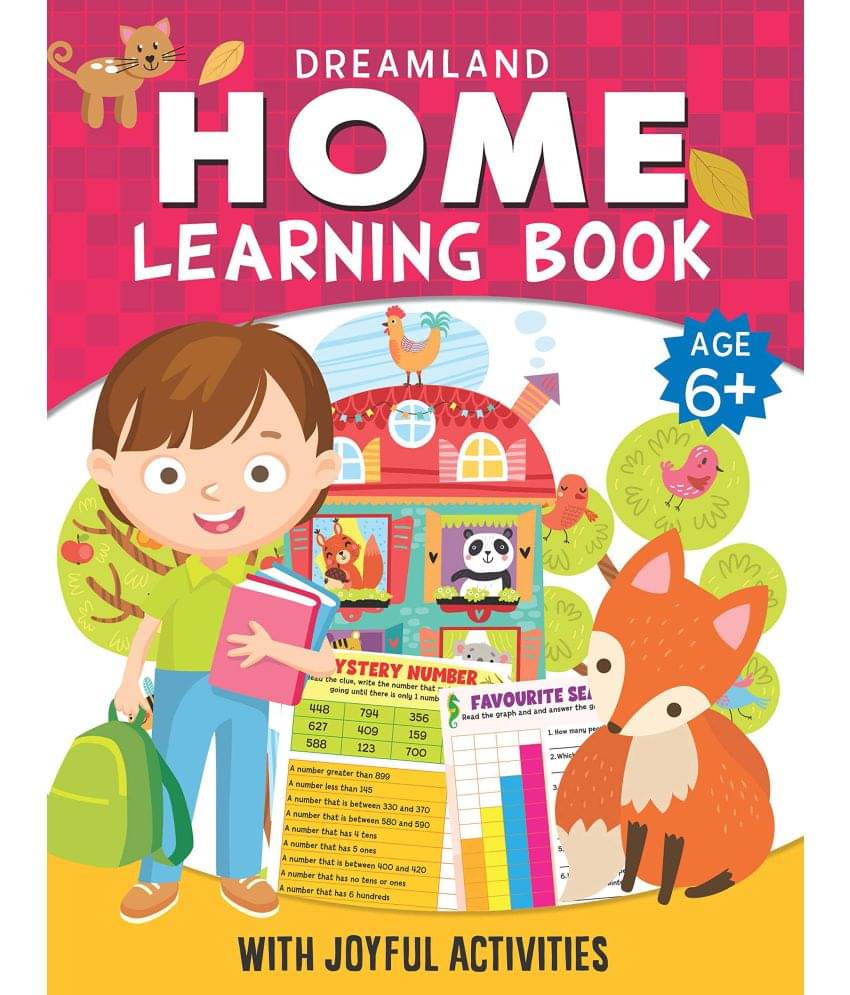 Home Learning Book With Joyful Activities - 6+ : Interactive & Activity Children Book by Dreamland Publications 9789389281316 Home Learning Book With Joyful Activities - 6+ : Interactive & Activity Children Book by Dreamland Publications 9789389281316