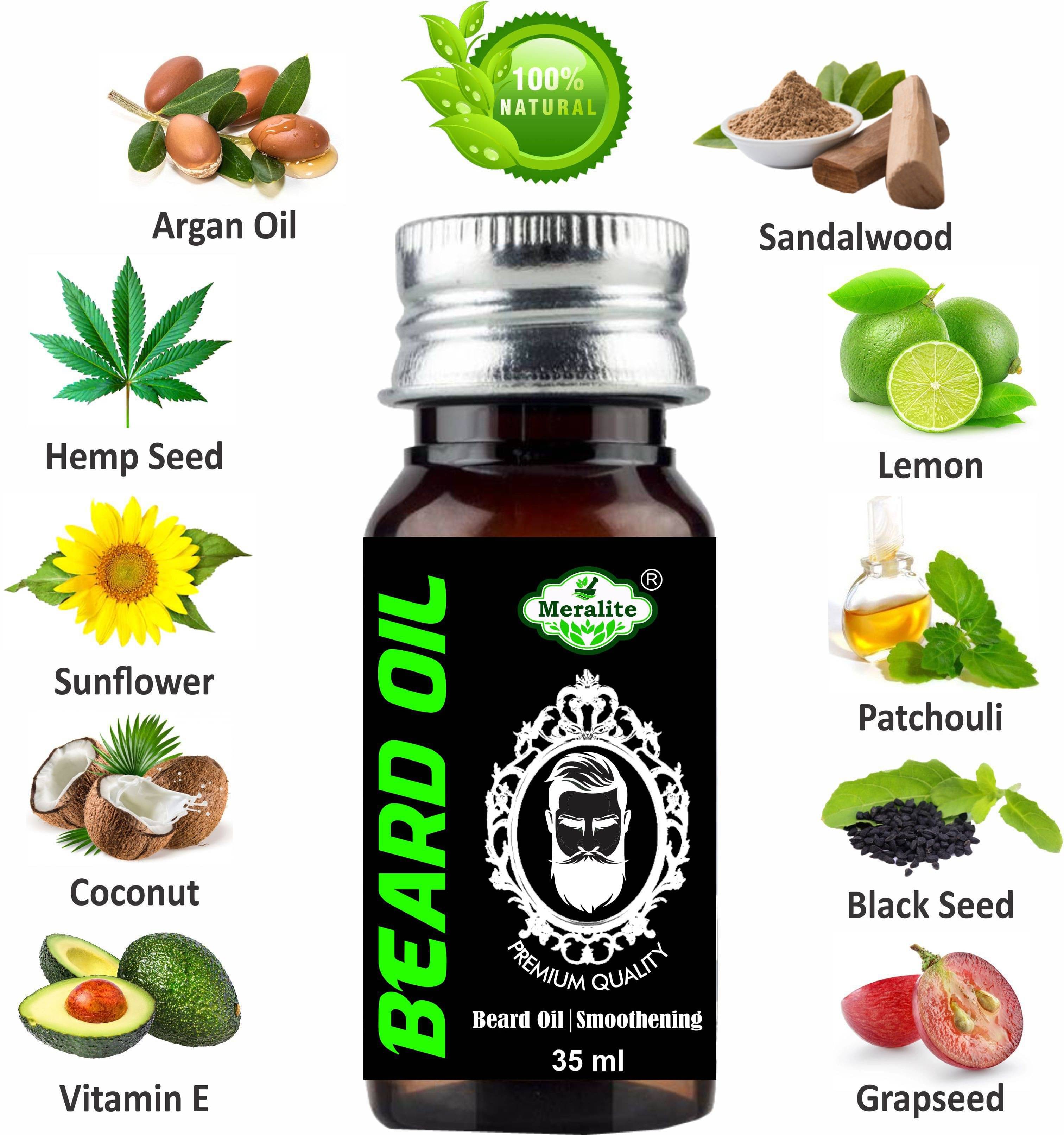 MERALITE - 35mL Promotes Beard Growth Beard Oil ( Pack of 1 ) MERALITE - 35mL Promotes Beard Growth Beard Oil ( Pack of 1 )