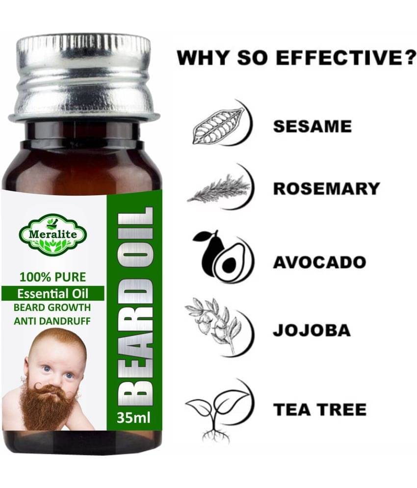     			MERALITE - 35mL Promotes Beard Growth Beard Oil ( Pack of 1 )