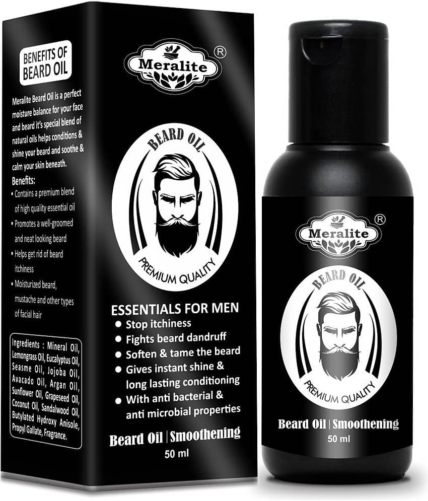 MERALITE - 50mL Promotes Beard Growth Beard Oil ( Pack of 1 ) - Beard Care and Tools | Buy online on ZillyBuy